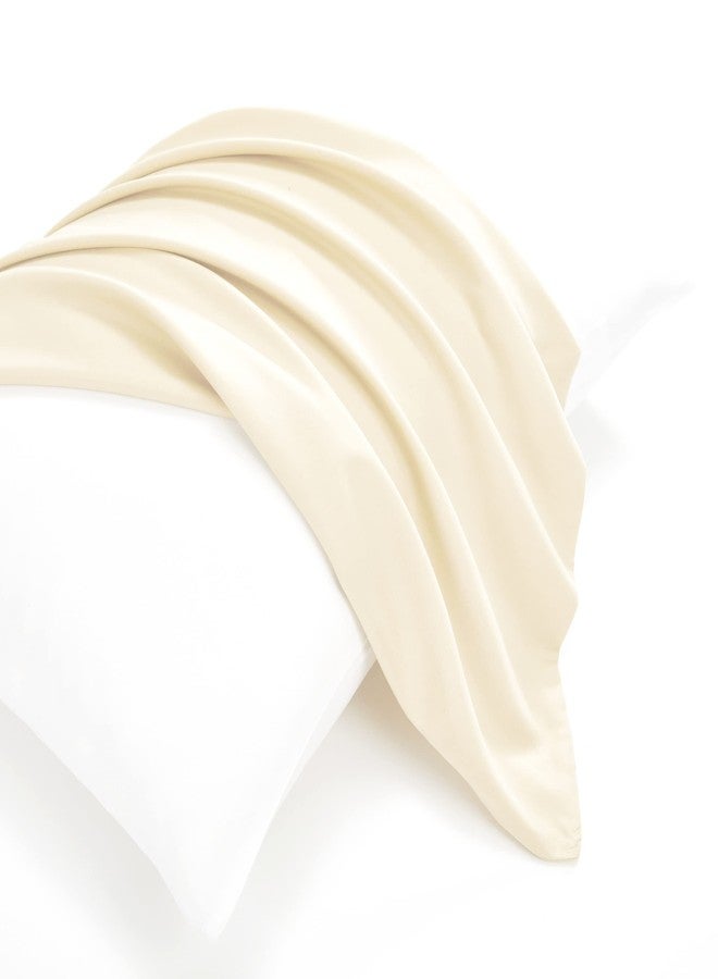 EVOLIVE Ultra Soft Microfiber Body Pillow Cover/Pillowcases 21"x54" with Hidden Zipper Closure (Ivory, 21"x54" Body Pillow Cover) - Image 2